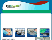 Tablet Screenshot of eco-salud.cl